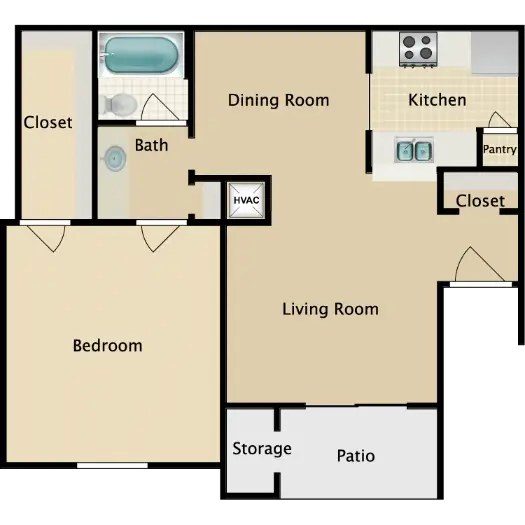 Bay Meadows Apartments Friendswood Houston Apartments Floor Plan 2