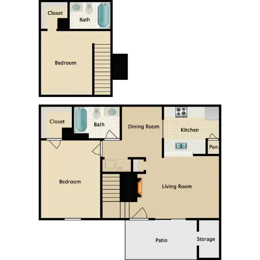 Bay Meadows Apartments Friendswood Houston Apartments Floor Plan 5