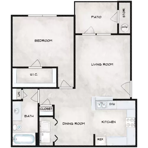 Bayview Apartments Floorplan 2