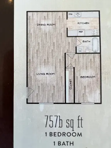 Bellaire Woods Houston Apartment Floor Plan 1