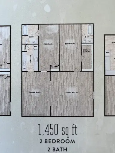 Bellaire Woods Houston Apartment Floor Plan 3