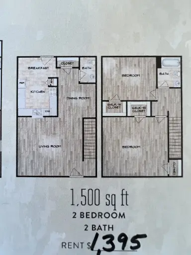 Bellaire Woods Houston Apartment Floor Plan 4