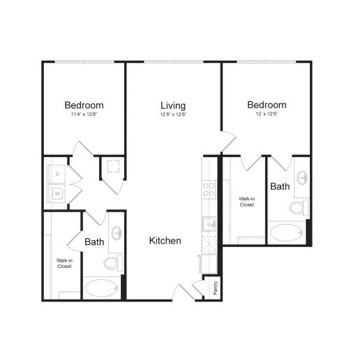 Birchway Spring Cypress Houston Apartment Floor Plan 3