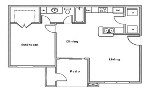 Breakers at Windmill Lakes Floorplan 1