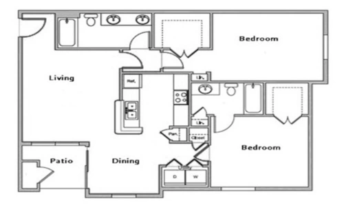 Breakers at Windmill Lakes Floorplan 3