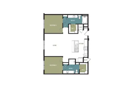 Broadstone EADO Houston Apartment Floor Plan 12