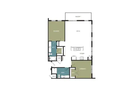 Broadstone EADO Houston Apartment Floor Plan 13