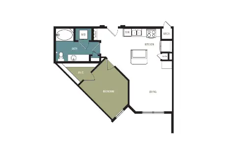 Broadstone EADO Houston Apartment Floor Plan 6