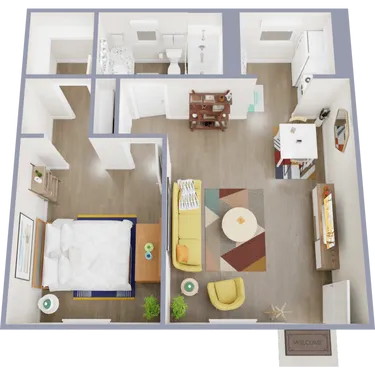 Broadway Park Apartments Houston Floor plan 1