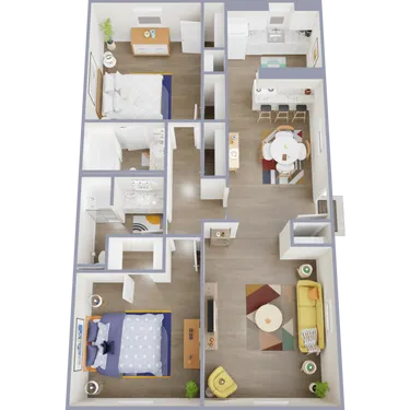 Broadway Park Apartments Houston Floor plan 5