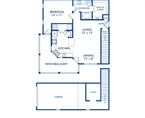 Camden Cypress Creek Houston Apartment Floor Plan 10