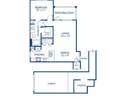 Camden Cypress Creek Houston Apartment Floor Plan 6