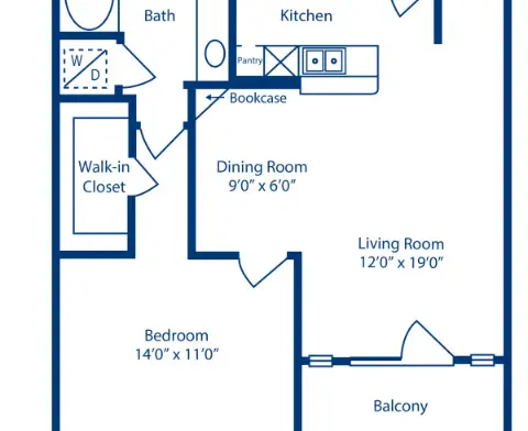 Camden Vanderbilt Houston Apartment Floor Plan 9