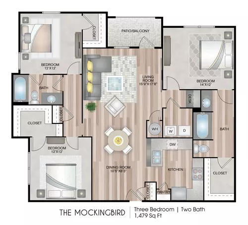 Carrington Park at Gulf Pointe Floorplan 5