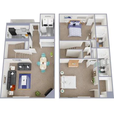 Central Park Condos Conroe Houston Apartment Floor Plan 4
