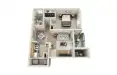 City Park in The Heights Houston Apartment Floor Plan 5