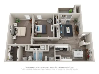 Clear Creek Landing Houston Apartment Floor Plan 5