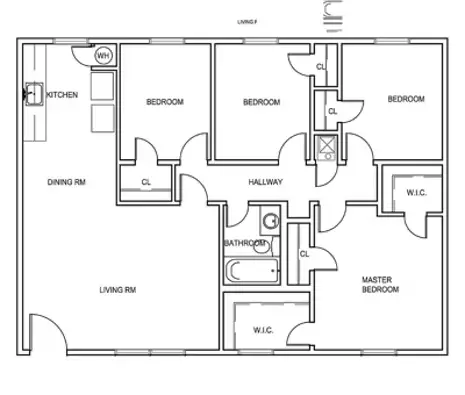 Cleme Manor Apartments Houston Floor Plan 4