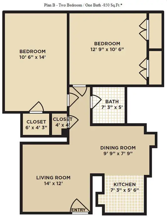 Columns On 59 Apartments Houston Apartment Floorplan 2