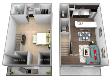 Crosby at Westchase Apartments Houston Floor Plan 2