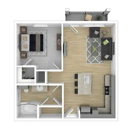 Define Living at Brittmoore Houston Apartments Floor Plan 1