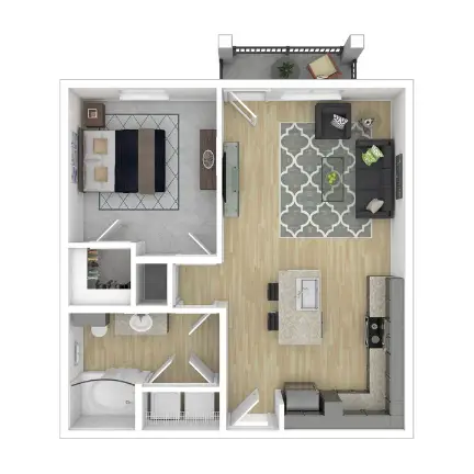 Define Living at Brittmoore Houston Apartments Floor Plan 2