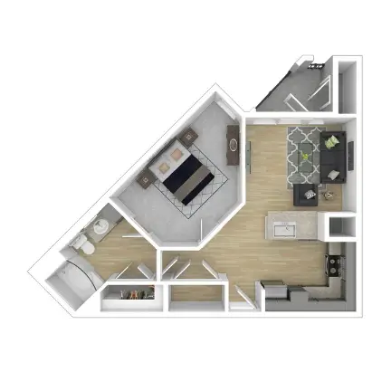 Define Living at Brittmoore Houston Apartments Floor Plan 3