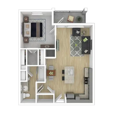 Define Living at Brittmoore Houston Apartments Floor Plan 4