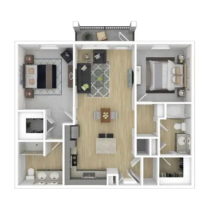 Define Living at Brittmoore Houston Apartments Floor Plan 5