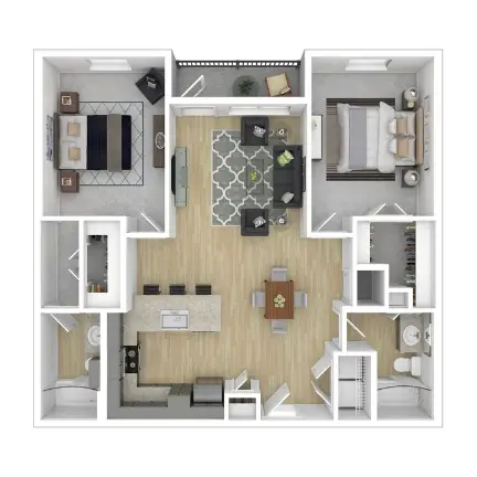 Define Living at Brittmoore Houston Apartments Floor Plan 6