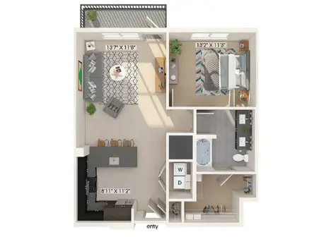 East Bend Apartments Houston Floor Plan 10