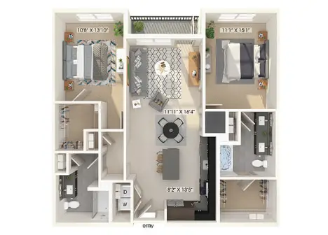 East Bend Apartments Houston Floor Plan 17