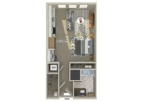 East Bend Apartments Houston Floor Plan 2