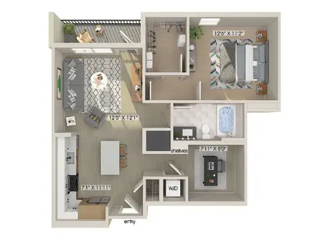 East Bend Apartments Houston Floor Plan 7