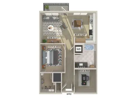 East Bend Apartments Houston Floor Plan 8