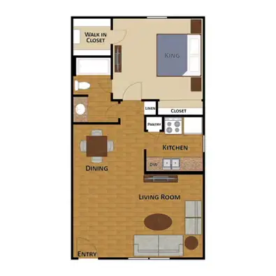 Edgebrook Apartments Houston Floor Plan 1