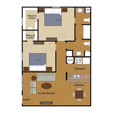 Edgebrook Apartments Houston Floor Plan 5