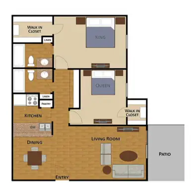 Edgebrook Apartments Houston Floor Plan 6