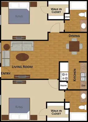 Edgebrook Apartments Houston Floor Plan 8