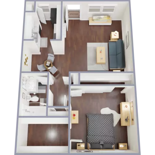 El Milagro Apartments Floorplan 2