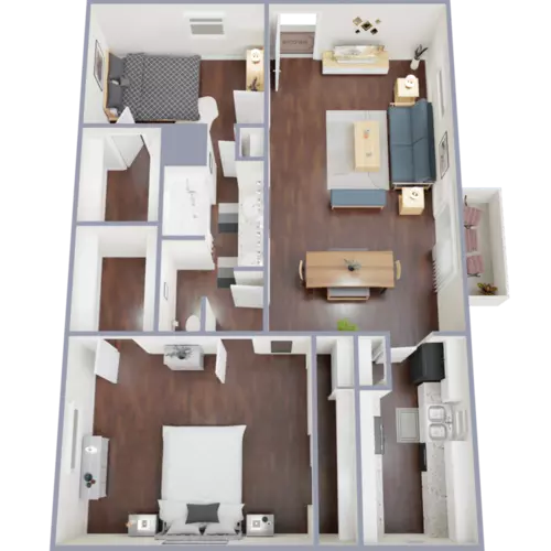 El Milagro Apartments Floorplan 3