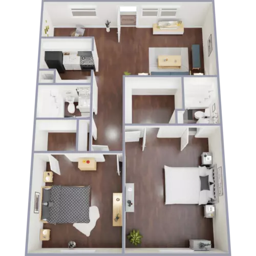 El Milagro Apartments Floorplan 4