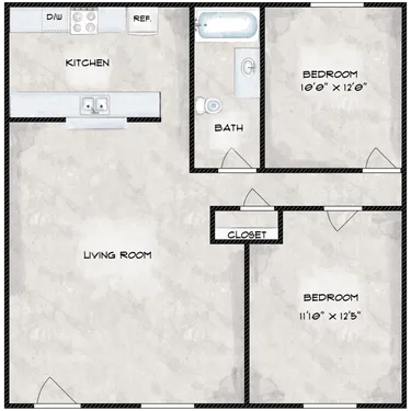 Encanto Apartments Floorplan 2