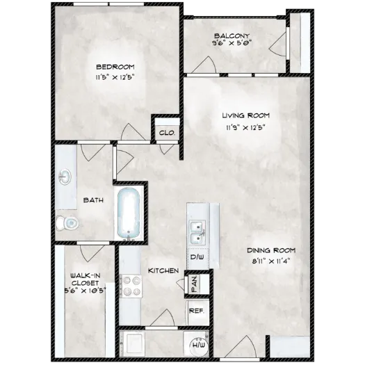 Fulton Lofts Floorplan 1