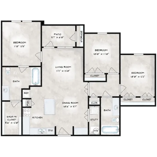 Fulton Lofts Floorplan 5