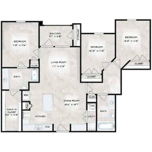 Fulton Lofts Floorplan 7