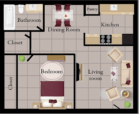 Gatehouse Apartments Floorplan 1