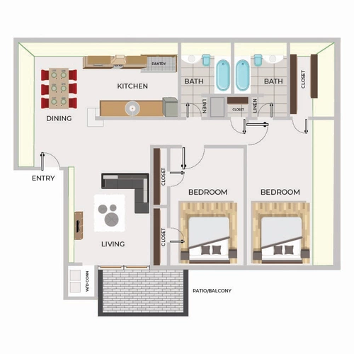 Green Arbor Apartments Floorplan 5