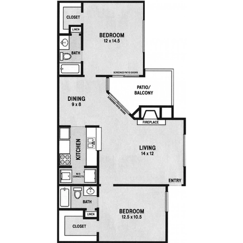 Greenfield Apartments Floorplan 3