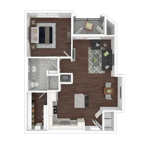 Heritage Senior Residences Houston Apartment Floor Plan 2